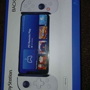 Sony PlayStation Handheld Console in Blue and White